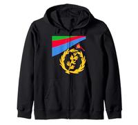 Amore Eritrea Con Bandiera Eritrea Mappa Eritrea Indipendenza Felpa con Cappuccio