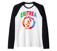 Amore Eritrea Con Eritrea Bandiera Emblema Eritrea Indipendenza Maglia con Maniche Raglan