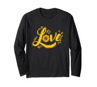 Amore Garden Pianta Natura Girasole Maglia a Manica