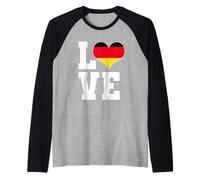 Amore Germania Germania Patria Tedesca Orgoglio Maglia con Maniche Raglan