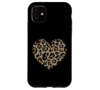 Amore Ghepardo Leopardo Stampa Cuore San Valentino Ragazze Donne Custodia per iPhone 11