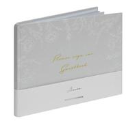 Amore Grigio Floreale Libro Ospiti di Nozze 40 Pagine