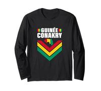 Amore Guinea Guinée Conakry con Bandiera Guinéen Mappa Maglia a Manica