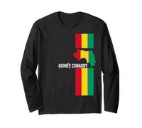 Amore Guinea Guinée Conakry con Bandiera Guinéen Mappa Maglia a Manica