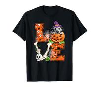 Amore Halloween Costume Dalmata Strega zucche Amante Maglietta