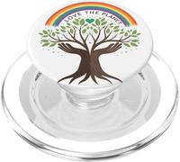 Amore Il Pianeta Albero della Pace Arcobaleno Terra Giornata Eco Natura PopSockets PopGrip per MagSafe
