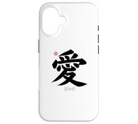 Amore Kanji in giapponese lettera simbolo Giappone estetica sul retro Custodia per iPhone 16