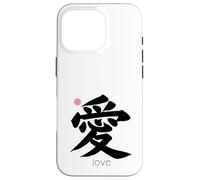 Amore Kanji in giapponese lettera simbolo Giappone estetica sul retro Custodia per iPhone 16 Pro