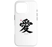 Amore Kanji in giapponese lettera simbolo Giappone estetica sul retro Custodia per iPhone 16 Pro