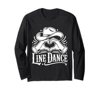Amore Line Dance Cuore Mani Danza Country Maglia a Manica