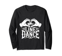 Amore Line Dance Cuore Mani Danza Country Maglia a Manica