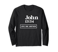 Amore l'un L'Altro John 13:34 Christian Quote Maglia a Manica