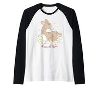 Amore Mamma Cervo Migliore Mamma Di Sempre Una Madre Benedetta Riflessiva Maglia con Maniche Raglan