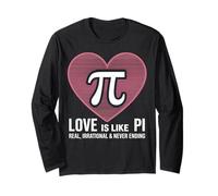 Amore Matematica Umorismo Pi Reale Irrazionale Mai Fine Maglia a Manica