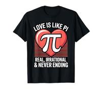 Amore Matematica Umorismo Pi Reale Irrazionale Mai Fine Maglietta