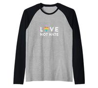Amore Non ODIARE Il Cuore dell' Maglia con Maniche Raglan