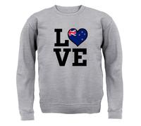 Amore Nuova Zelanda Bandiera - Felpa Adulto - Wellington NZ Paese Tutto