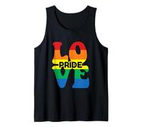 Amore Orgoglio E Uguaglianza LGBTQ Orgoglioso Alleato Arcobaleno Queer LGBT Canotta