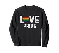 Amore Orgoglio E Uguaglianza LGBTQ Orgoglioso Alleato Arcobaleno Queer LGBT Felpa