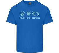 Amore Pace Delfini Mare Life T-Shirt Ragazzi Ragazze