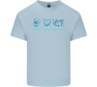 Amore Pace Delfini Mare Life T-Shirt Ragazzi Ragazze