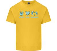 Amore Pace Delfini Mare Life T-Shirt Ragazzi Ragazze