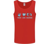 Amore Pace Delfini Uomo Canotta Maglia