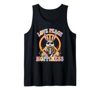 Amore Pace Hoppiness Carino Retro Bunny Pasqua Canotta