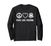 Amore Pace libertà Rosa Bianca Resistenza Maglia a Manica