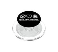 Amore Pace Libertà Rosa Bianca Resistenza PopSockets PopGrip per MagSafe
