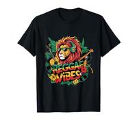 Amore Pace Rasta Reggae Musica Rastafari Roots Giamaicano Maglietta