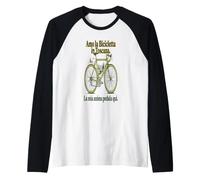 Amore per la Bicicletta in Toscana Passione Ciclisti Maglia con Maniche Raglan
