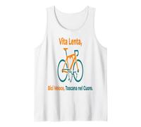 Amore per la Bicicletta in Toscana Vita Lenta Veloce Canotta