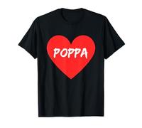 Amore per Poppa Dentro Un Cuore Maglietta