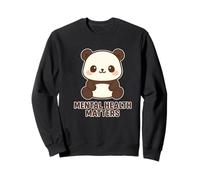Amore per se stessi con questo adorabile Panda Kawaii Salute Mentale Felpa