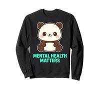 Amore per se stessi con questo adorabile Panda Kawaii Salute Mentale Felpa