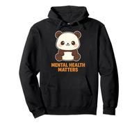 Amore per se stessi con questo adorabile Panda Kawaii Salute Mentale Felpa con Cappuccio