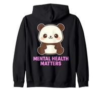 Amore per se stessi con questo adorabile Panda Kawaii Salute Mentale Felpa con Cappuccio