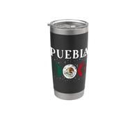Amore Puebla Messico Vacanze Messico Bandiera Bicchiere termico in acciaio inox doppia parete