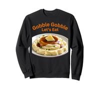 Amore purè di Patate Retro Ringraziamento Cena in Famiglia Divertimento Felpa