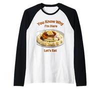 Amore purè di Patate Retro Ringraziamento Cena in Famiglia Divertimento Maglia con Maniche Raglan