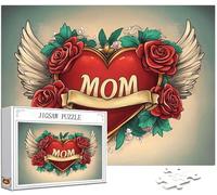 Amore Puzzle 1000 Pezzi Grandi Dimensioni per Adulti, Puzzle Ala Motivo Progettazione con Compact Box e Poster Incluso per Home Room Wall Decor, Regalo Donna, Men Gifts, Legna Jigsaw 75x50cm, Model467