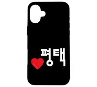 Amore Pyeongtaek Carino Coreano Città Hangul Parola Custodia per iPhone 16 Plus