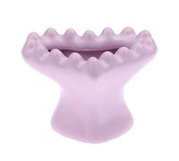 Amore Raschiatura Raschiare Strumento Massaggio Universale Ceramica Guasha Board per Occhi Viso Collo Pelle Corpo Viola 3D Amore tridimensionale Forma di Cuore Scultura Raschietto di bellezza