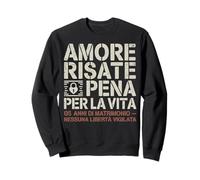 Amore Risate E Pena Per La Vita 5 Anni Di Matrimonio Per Lui Felpa