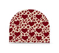 amore rosso leopardo stampa natale acrilico tovagliolo titolare per bagno, ristorante freestanding quadrato tovagliolo dispenser arredamento casa per bagno, ristorante