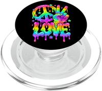 Amore segno della pace Design estetico hippie gocciolante PopSockets PopGrip per MagSafe