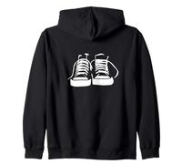 Amore sneakers, allenamento, camminare, correre, felice Felpa con Cappuccio