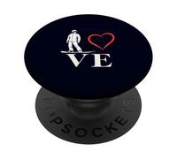 Amore Snowboard Sport Invernali Cuore Snowboarder PopSockets PopGrip Adesivo