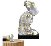 Amore Statua Coppia - Resin Romantic Kiss Sculpture | Figurine Da Collezionare Per Ufficio Casa Mensola, Questo Simbolo Di Amore Intemporale Arricchisce L'integrazione Della Vita Romantica Tutto In Aj